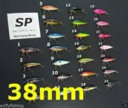 38mm Sneaky Minnow specialist Bass Bream Fishing Lures brand new in box Clearing