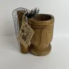 NWT Culinary Corner 6” Wooden Mortar And Pestle Set Herbs Spices Apothecary