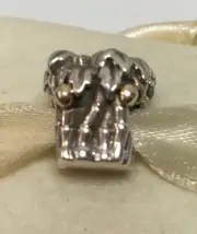 New Genuine Pandora Charm Palm&Coconut With 14k