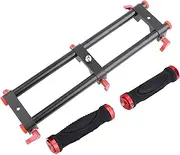 Dual Grip Camera Stabilizer Handle, Aluminium Alloy Gimbal Accessory, Anti Slip Design, Compatible with Zhiyun Feiyu Beholder, Adjustable Mount, Lightweight and Portable for Phot