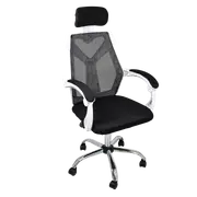 Office Chair Gaming Computer Chairs Mesh Back Foam Seat - White
