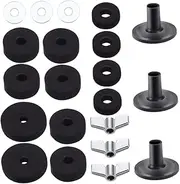 LIGHTAOTAO 1 Set Antiskid Drum Cymbal Felt Pads Accessory for Enhanced Sound Quality and Protection Useful Felt Cymbal Pad