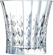 Cristal d'Arques Lady Diamond Drinking Glasses 45cl Set of 6 Krysta Crystal Glass Sophisticated Design Shine, Transparency and High Resistance