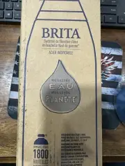 BRITA STAINLESS STEEL WATER BOTTLE W/ FILTER 32OZ BLUE