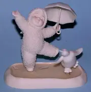 Dept 56 Snowbabies, "Singing in the Rain" 69442 friendship 2004 NIB penguin