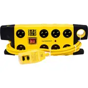 HPM D105PBOSSELPA8 8-Way Safety Powerboard Boss Inc Electresafe Rcd Switch Heavy-Duty, Ideal