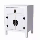 China Nightstand White Night Console Night Table Feng Shui Cabinet