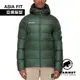 【Mammut 長毛象】Meron IN Hooded Jkt AF 極輕保暖羽絨連帽外套 男款 綠樹林/黑 #1013-02650