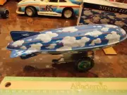 Stealth Zeppelin Wind-Up Toy Schylling Tin Collector Series Vintage, WORKS!
