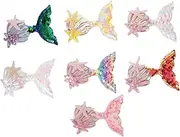GLSTOY 7pcs Mermaid Tail Patches for DIY Crafts Decorative Applique for Clothes Hair Clips and Accessories for Costumes and Parties