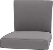 The Heavy Duty Cotton Henriksdal Bar Stool with Backrest Cover Replacement is Custom Made for IKEA Henriksdal Bar Stool Chair Cover Or Slipcover (Lighter Gray)