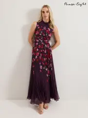 Phase Eight Black Petite Dahlia Dress (F50619) | $413