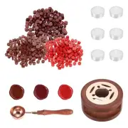 Wax Seal Kit, 150 Wax Beads, Candles, Brown Red/New Wine Red/Red