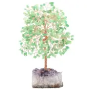 Chakra Crystal Tree of Life,Natural Green Aventurine Tree(406 Gemstone Count)...