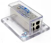 TITANIUM POWER PB-05 CHROME CAR 4 GAUGE IN FOUR 8 GAUGE OUT DISTRIBUTION BLOCKS