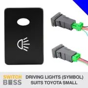 DRIVING LIGHTS (Symbol) BLUE LED Push Switch Suit SMALL Toyota Landcruiser Hilux (for: Toyota)