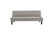 Sarantino 3 Seater Modular Faux Linen Fabric Sofa Bed Couch Light Grey