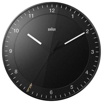 BC17B Classic Large Analogue Wall Clock, Black - BC17B