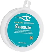 Seaguar Inshore 100% Fluorocarbon Fishing Leader for Shore & Flat Fishing, Multiple Sizes