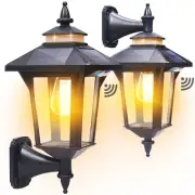 Solar Wall Lights Outdoor with 3 Modes & Motion Sensor, Dusk to Dawn Solar Po...