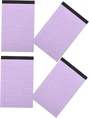 CAXUSD Tear-Off A5 Legal Pad Notepad Pack Lined Notebooks for Office School Smooth Writing Surface