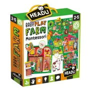 Headu Montessori Baby Play Farm Flashcards Kids Activity Learning Game Set 2-5y