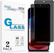 KATIN 2 Pack Privacy Screen Protector for Samsung Galaxy S23 FE, Galaxy A54 Anti Spy Tempered Glass, Support Fingerprint Unlock, Anti Scratch, Bubble Free