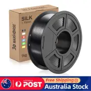 Silk PLA+ 3D Filament 1.75mm Black 1KG/Roll