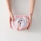 Foldable Dirty Laundry Basket Mesh Clothing Storage Bag Home