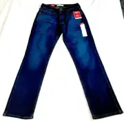 Levi Strauss Signature Jeans Mens W30 L32 (28 x 32) Athletic Fit Dark Wash Denim