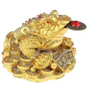 Feng Shui Money For Toad Lucky Fortune Wealth Chinese Golden For Frog For Toad Gold