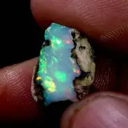 6.20 Ct Natural Multi Fire Ethiopian Welo Opal Spicemen Rough Gemston USA DEALER