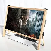 21 Inch Laptop Screen Magnifier Amplifier, HD Reading Magnifier, Screen Magnifier for Office, Laptop Cell Phone Screen Magnifier Holder, Anti-Blue Light Lens 3X Glass