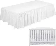 Crib Skirts - Dustproof Ruffle Cradle Skirt Dustproof Ruffle Cradle Skirt | Toddler Crib Skirts for , Microf Toddler Bedding Skirts