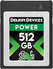 Delkin 512GB CFexpress Type B 4.0 Memory Card for Digital Cameras | Ideal for Express Transfer of Images and Videos for Storage | 512GB Memory Card Storage