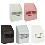 HOMCOM Kids Bookcase Multi-Shelf Book Rack with Mobile Drawer for Book Toy