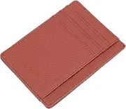 [Yardenfun] Men's and Women's Card Holder Pocket Wallet for Men Id Cards Bag Leather Cards Bag Pattern Storage Bag Coffee Man Pu Leather