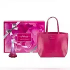 PERFUME GIFT SET WITH TOTE BAG CHRISTIAN SIRIANO SILHOUETTE IN BLOOM WOMEN'S NEW