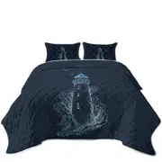 Thrilling Lighthouse Coverlet