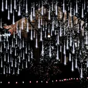 Christmas Lights Outdoor, Meteor Shower Lights 8 Tubes 192LED UL Certified Snow