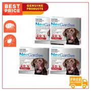 NexGard for 25.1 to 50 Kg Dogs RED 3,6,12 Chews Monthly Flea and Tick Treatment