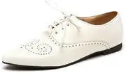 [IKOFLYE] Women's Classic Lace Up Low Heels Pointed Toe Work Office Oxford Daily Shoe Black