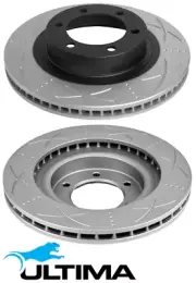 ULTIMA SLOTTED FRONT DISC BRAKE ROTOR SET FOR TOYOTA 1GR-FE 4.0L V6