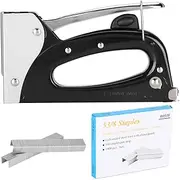 Manual Staple Gun, Easy To Operate Hand Stapler Gun Manual Nail Gun with Box Of Staple for DIY for Fixing