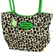 NEW Forever Fabulous Burton And Burton Leopard Tote bag zip close