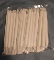 New Wrapped Bubble Tea/Boba Disposable Friendly Paper Straws, 7 inch, 20pk