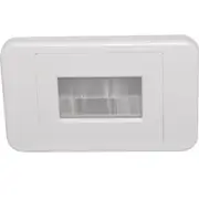 Dynalink Flat White Brush Entry Wallplate