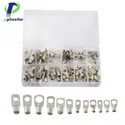 100/220/240PC Cable Lug Ring Battery Copper Tube Connector Kits Terminal Crimper