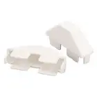 8pcs White Picket Fence Cap Rainproof Windproof Fencing Parts Decorative PVC XXL