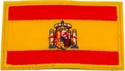 [WONDERFUL] Spanish Flag Military ID Badge Patch Iron on Patch 8cm x 5cm